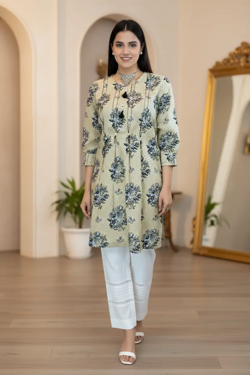 Ready to Wear Printed Lawn 2-Piece Suit (Shirt/Trouser)